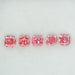 top view of 0.42ct pink cushion cut lab grown diamonds loose