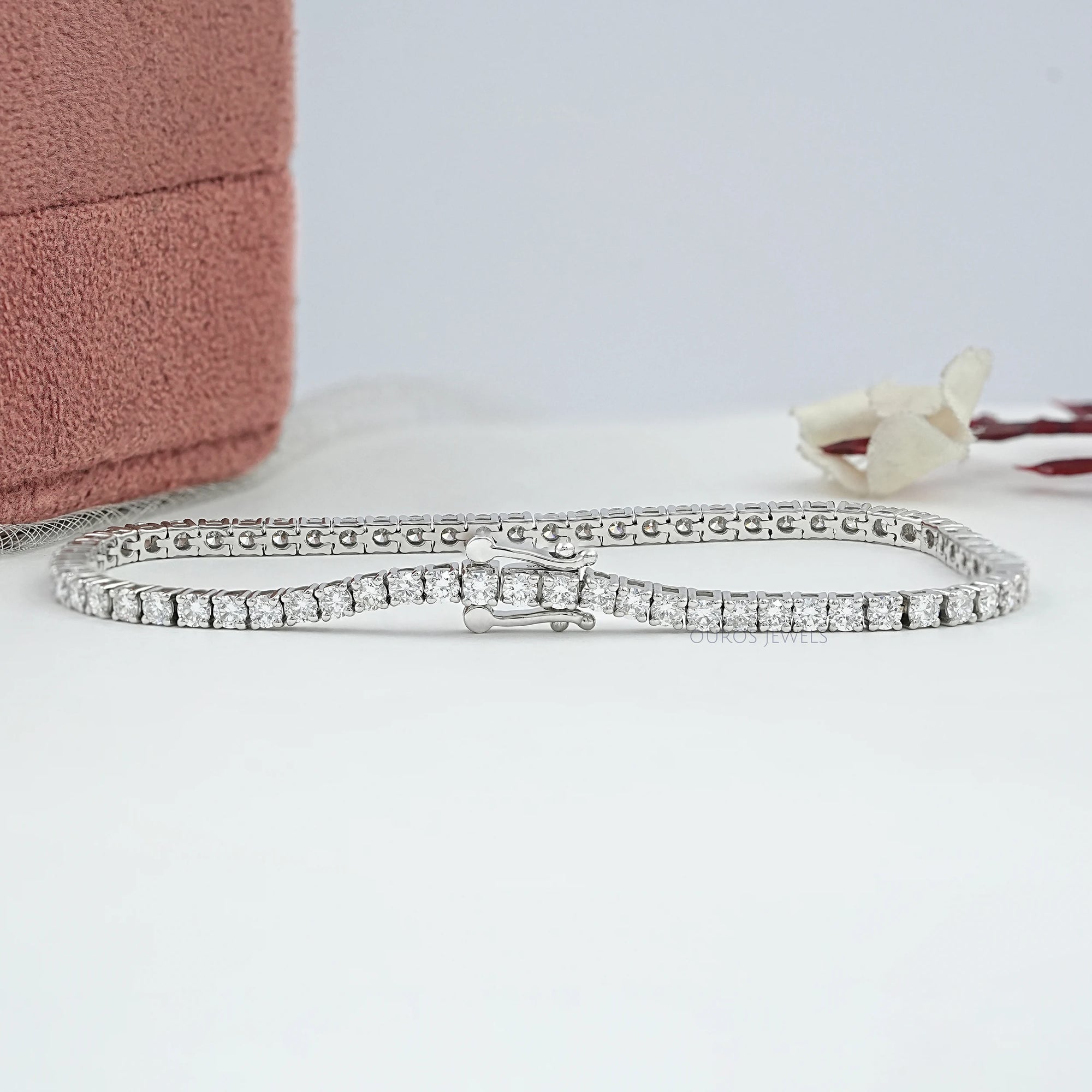 Round Cut Lab Diamond Tennis Bracelet