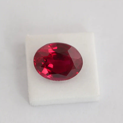 Ruby Oval Cut Gemstone Loose