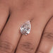 5.05 Carat Pink Pear Cut Loose Diamond On Hand.