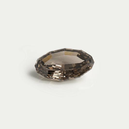 5.20 Carat Grey Oval Step Cut Lab Diamond