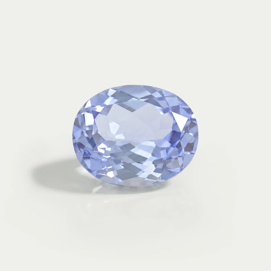 Colombian Light Blue Oval Gemstone
