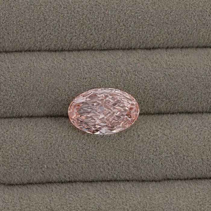 Fancy Intense Pink Oval Cut Lab Diamond