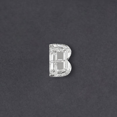 B Alphabet Letter Loose Lab Grown Diamond