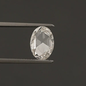 Antique Rose Cut Oval Lab Grown Diamond