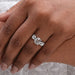 multi stone cushion diamond ring 