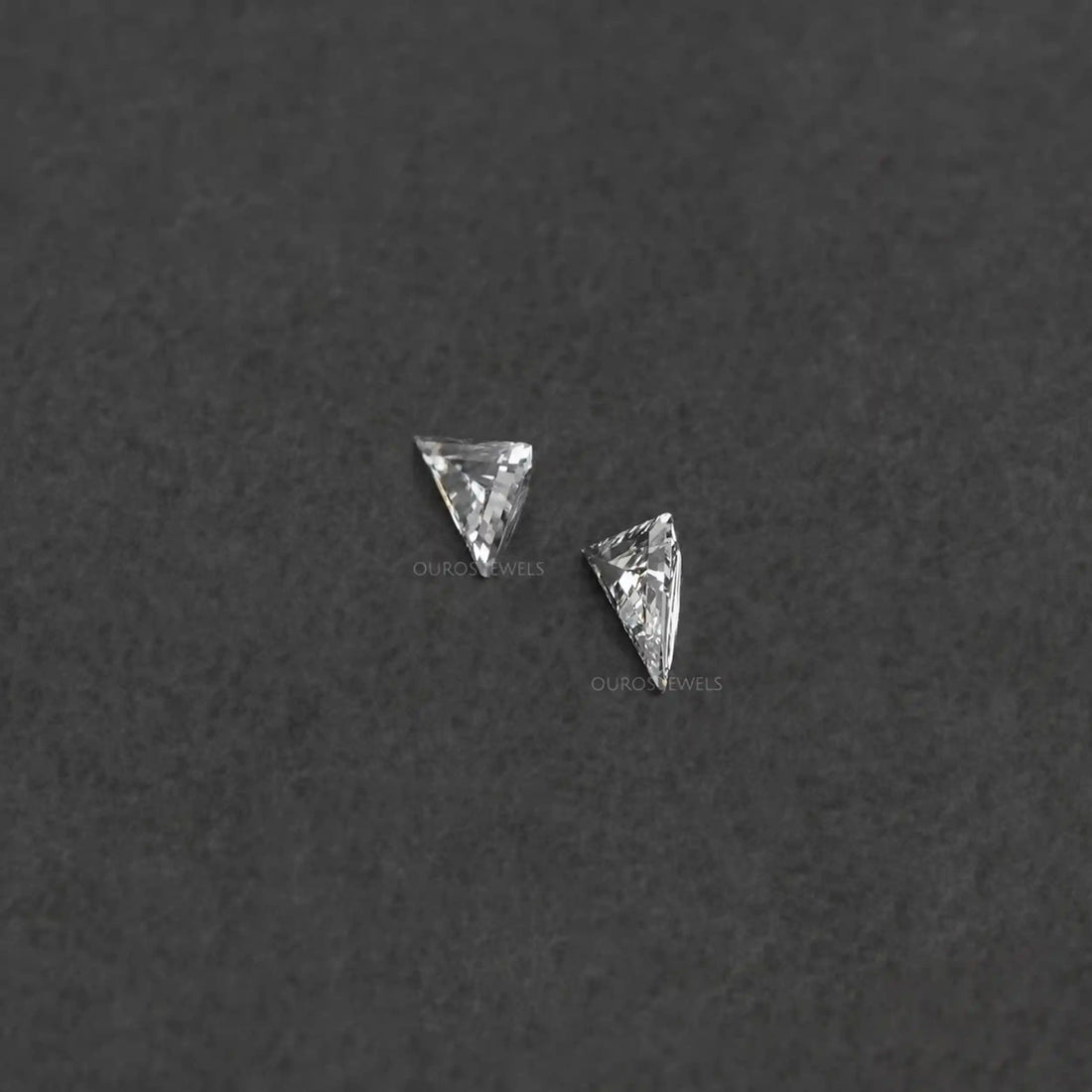 Long Triangle Shape Lab Diamond Matching Pair Loose