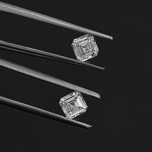 Asscher Cut Loose Lab Diamond Pair