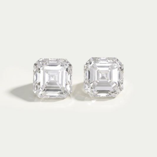 Asscher Cut Loose Lab Diamond Pair