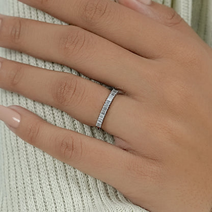 Baguette Cut Diamond Wedding Band