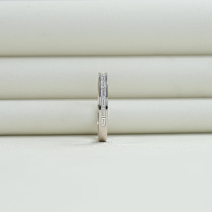 Channel Set Baguette Diamond Wedding Band Ring