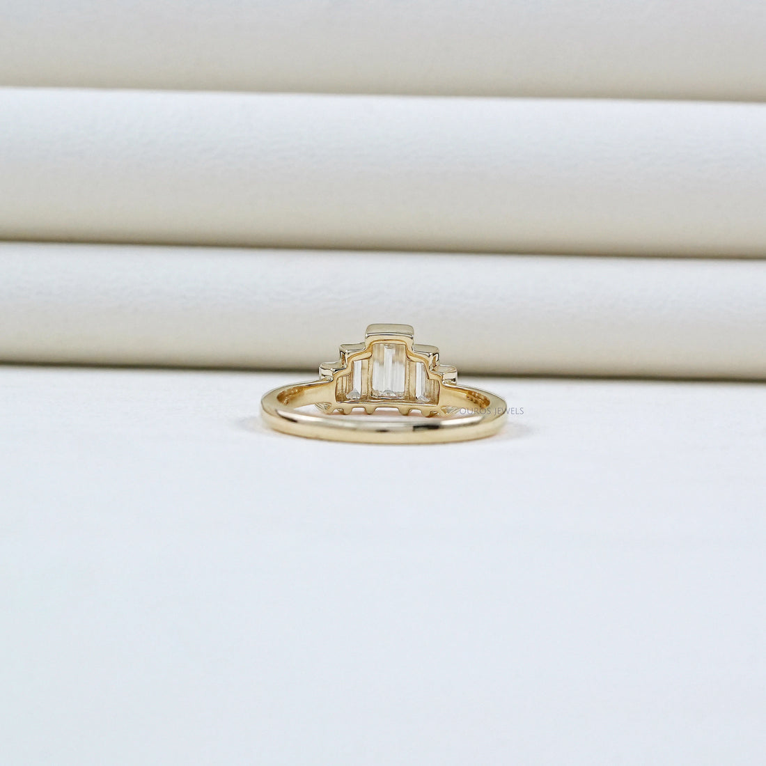 Baguette Cut Lab Grown Diamond Wedding Ring