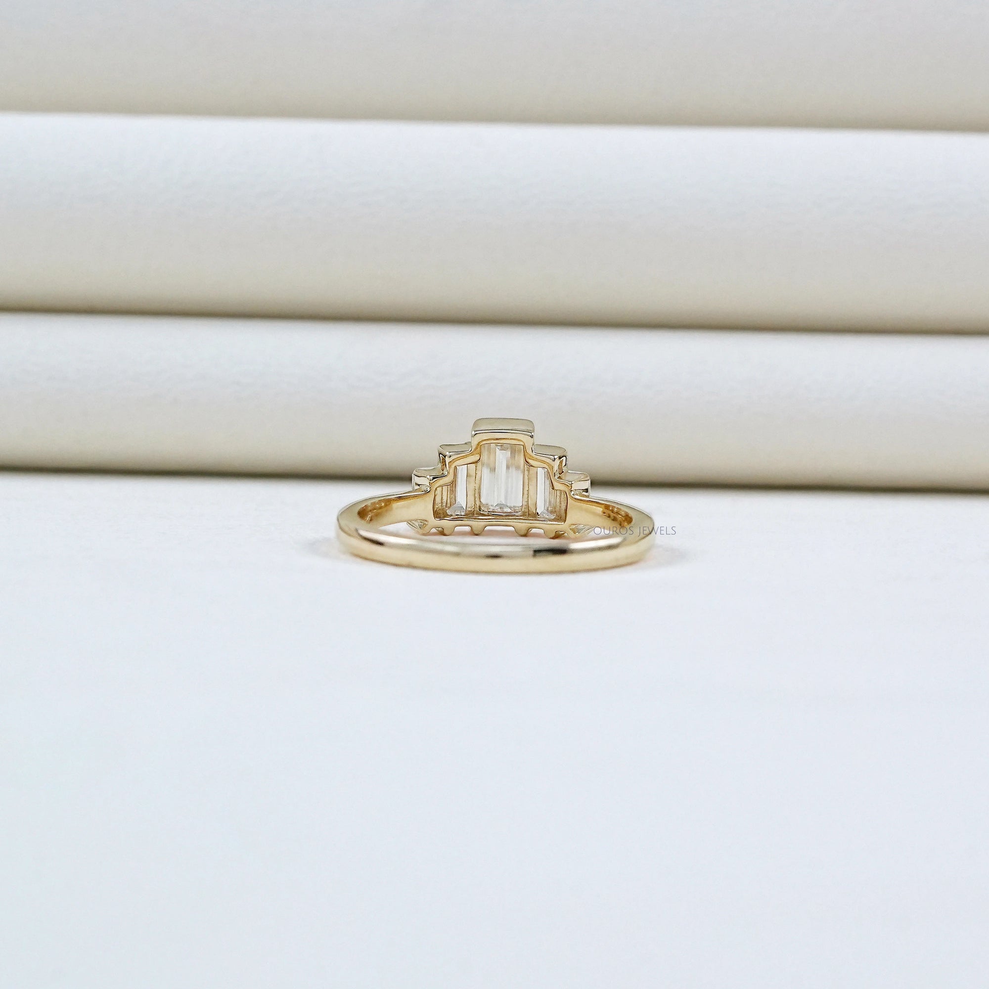 Baguette Cut Lab Grown Diamond Wedding Ring