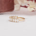 [Side View of Baguette Cut Wedding Ring]-[Ouros Jewels]