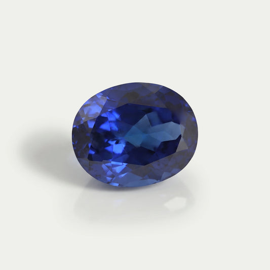 Blue Oval Cut Lab Grown Sapphire