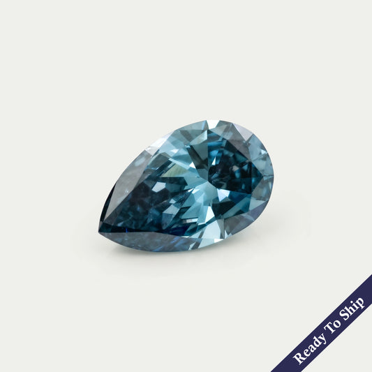 Blue Pear Lab Grown Loose Diamond