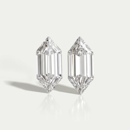 Boat Cut Lab Grown Diamond Loose Pair Loose