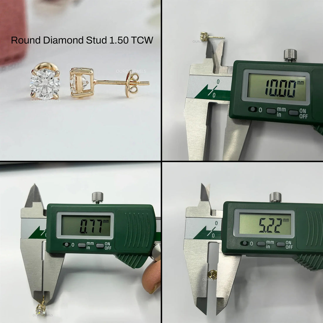 Round Brilliant Diamond Stud Earrings Earring