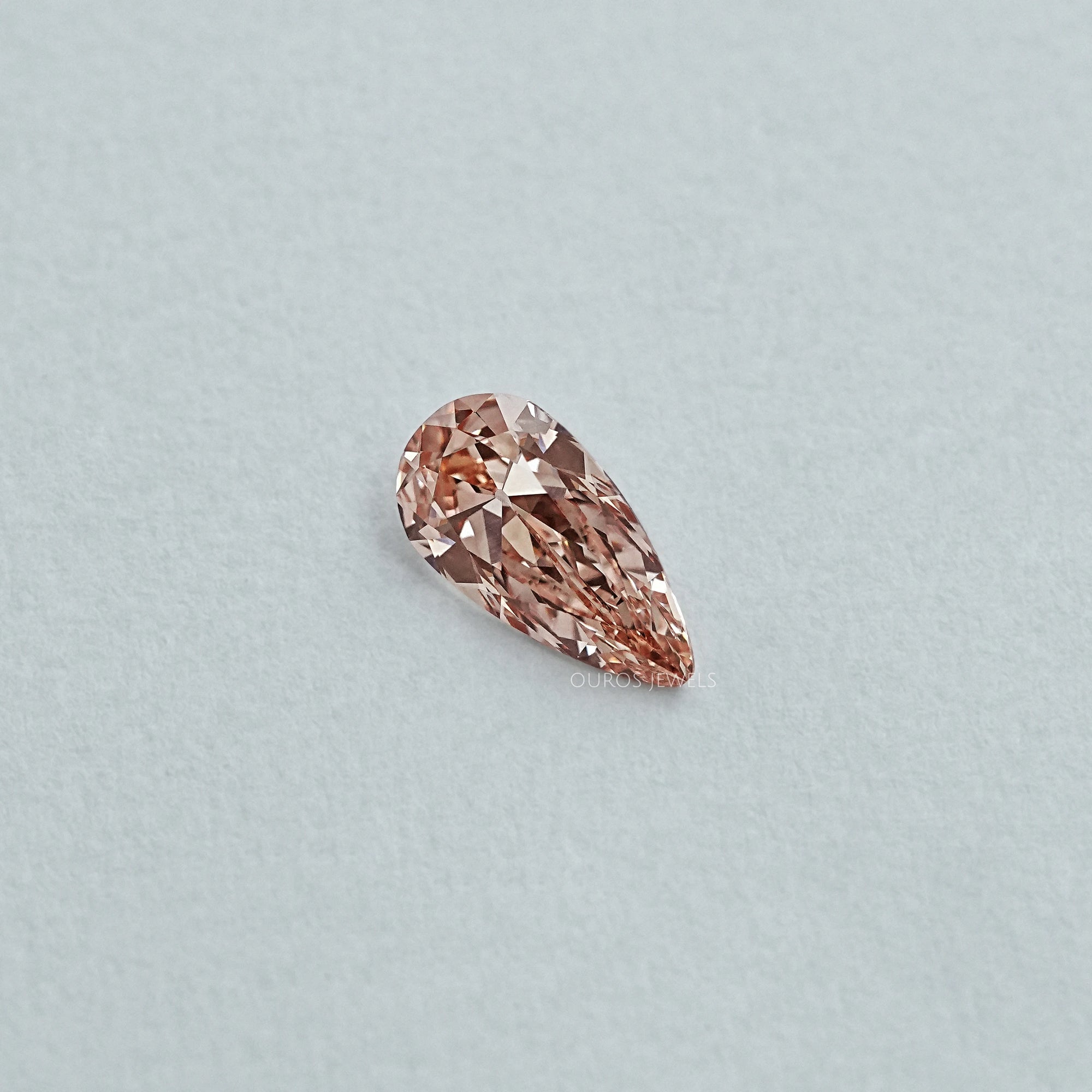 Brown Old Mine Pear Lab Grown Diamond Loose Loose