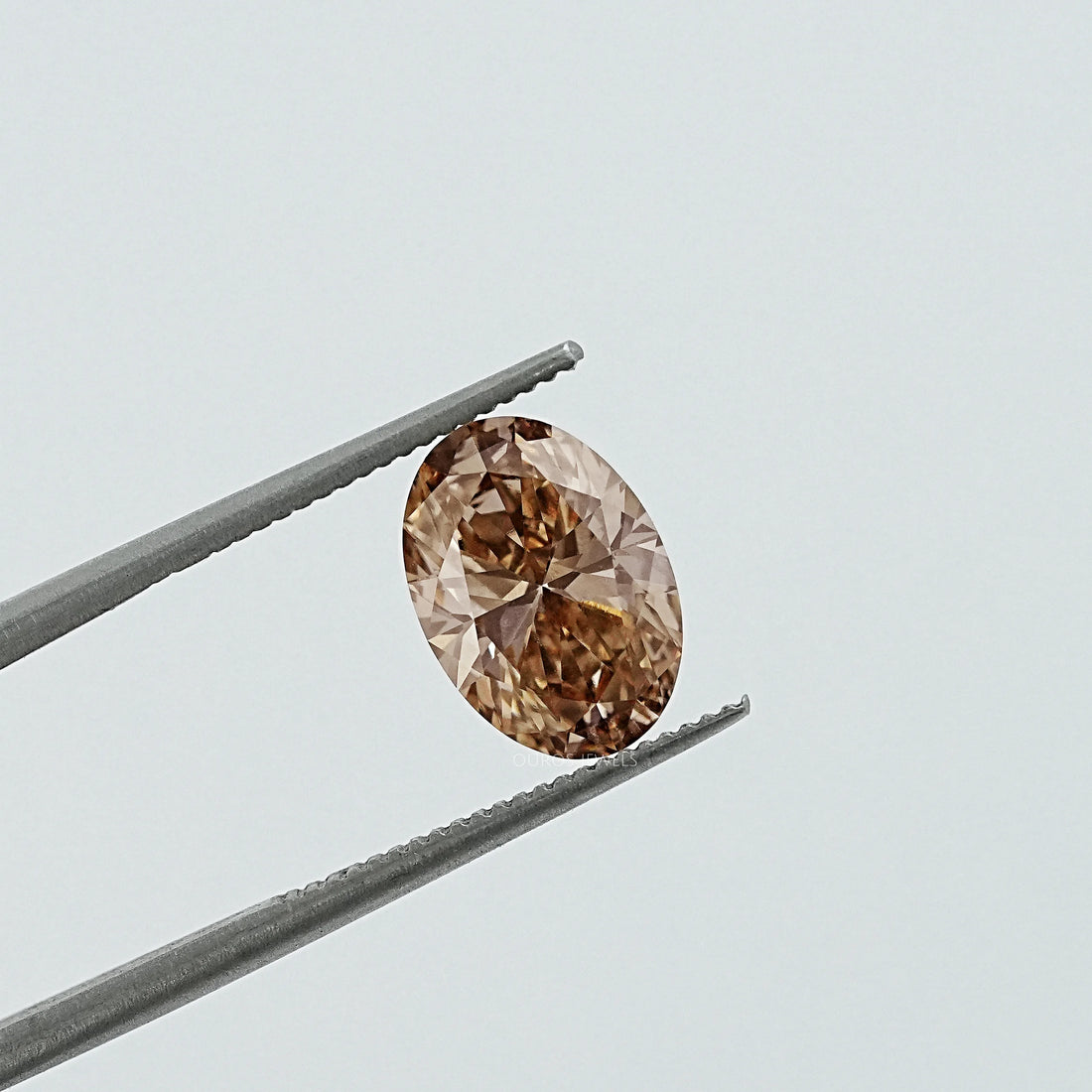 Brown Oval Cut Lab Loose Diamond Loose