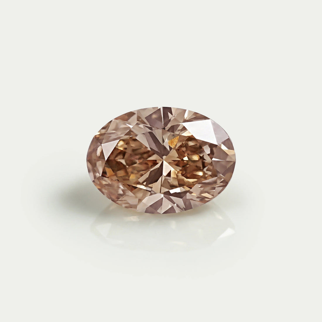 Brown Oval Cut Lab Loose Diamond Loose