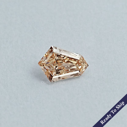 Brown Step Cut Shield Diamond Loose Loose