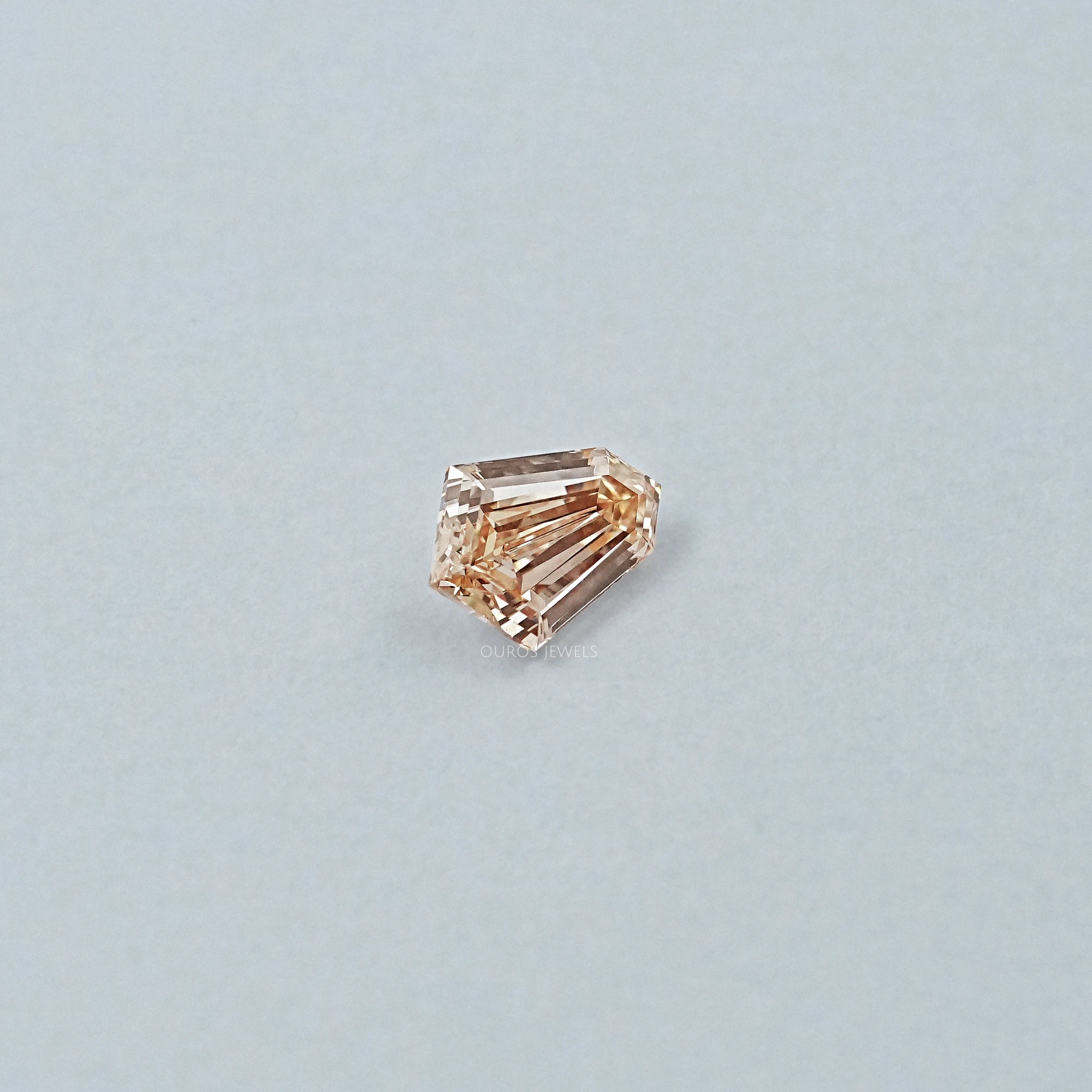 Brown Step Cut Shield Diamond Loose Loose