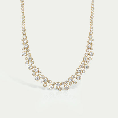 Pear Cut Lab Grown Diamond Tennis Necklace 