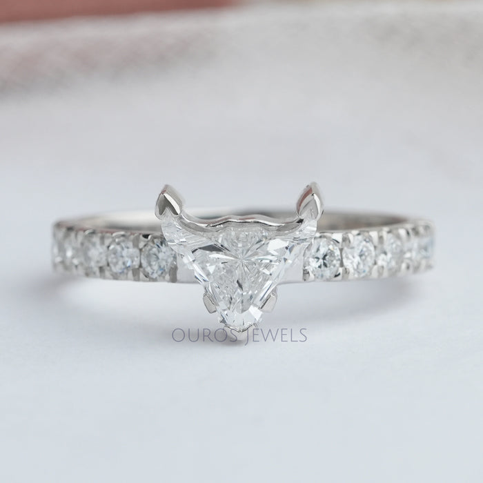 Custom Bull Head Lab Grown Diamond Men's Ring