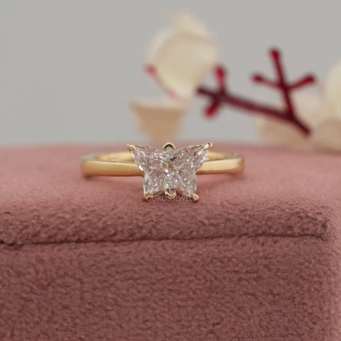 Pink Butterfly lab Grown Diamond Anniversary Ring