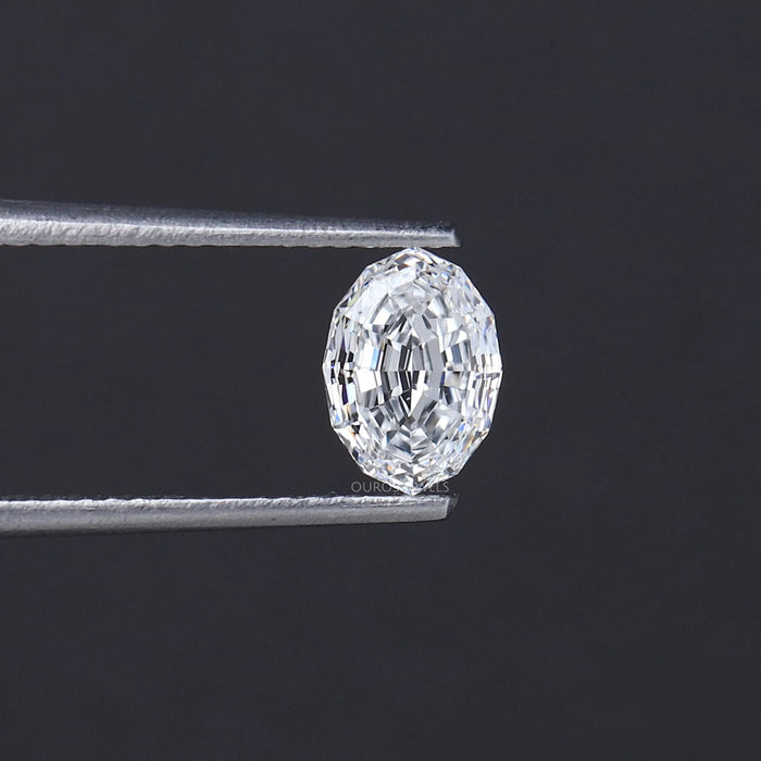 Oval Step Cut Lab Grown Diamond