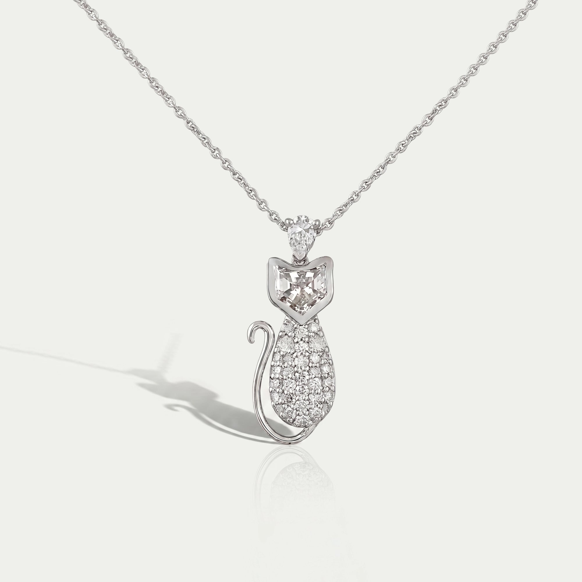 Cat Cut Lab Grown Diamond Pendant