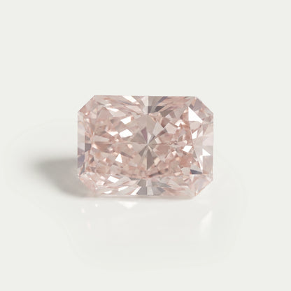 8.04 Carat Certified Radiant Cut Fancy Intense Pink Diamond