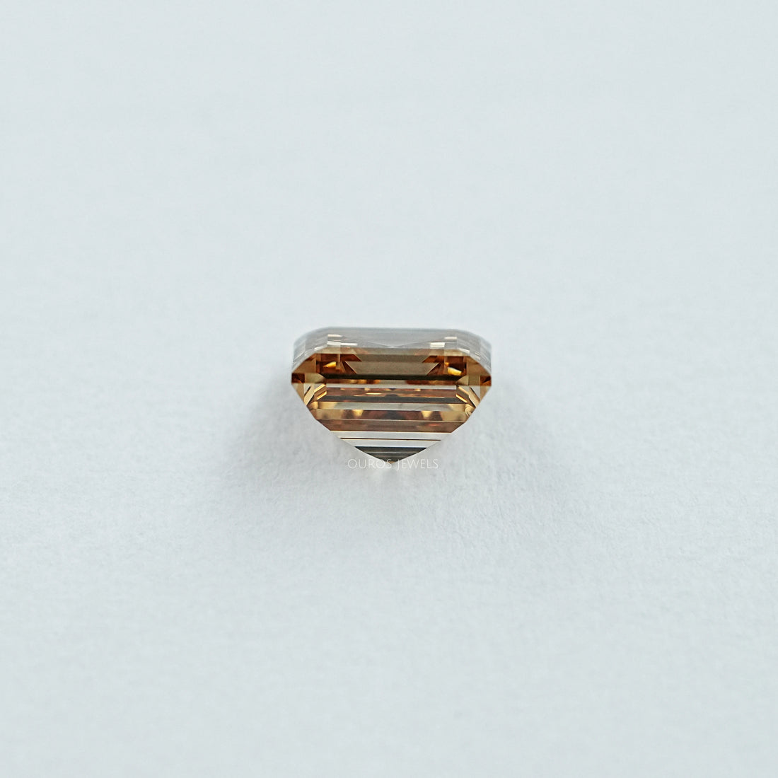 Champagne Carre Cut Lab Grown Diamond Loose