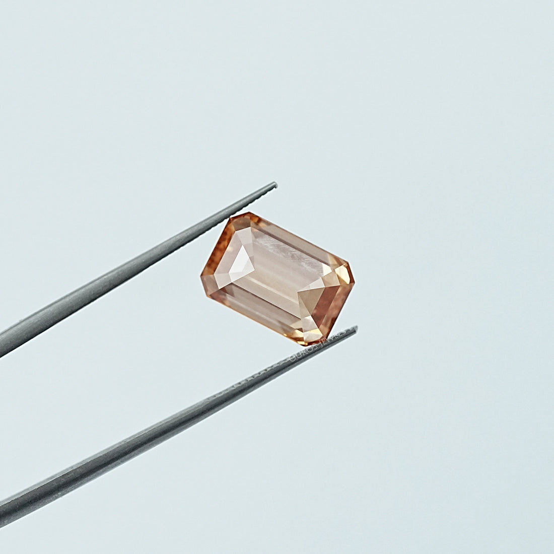 Champagne Emerald Cut Lab Grown Diamond Loose