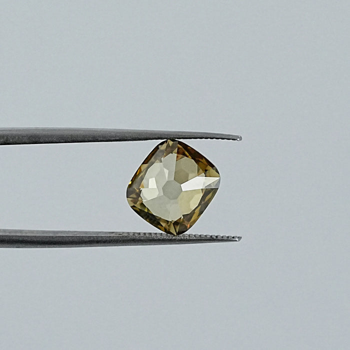 3.00 CT Champagne Old Mine Cushion Lab Grown Loose