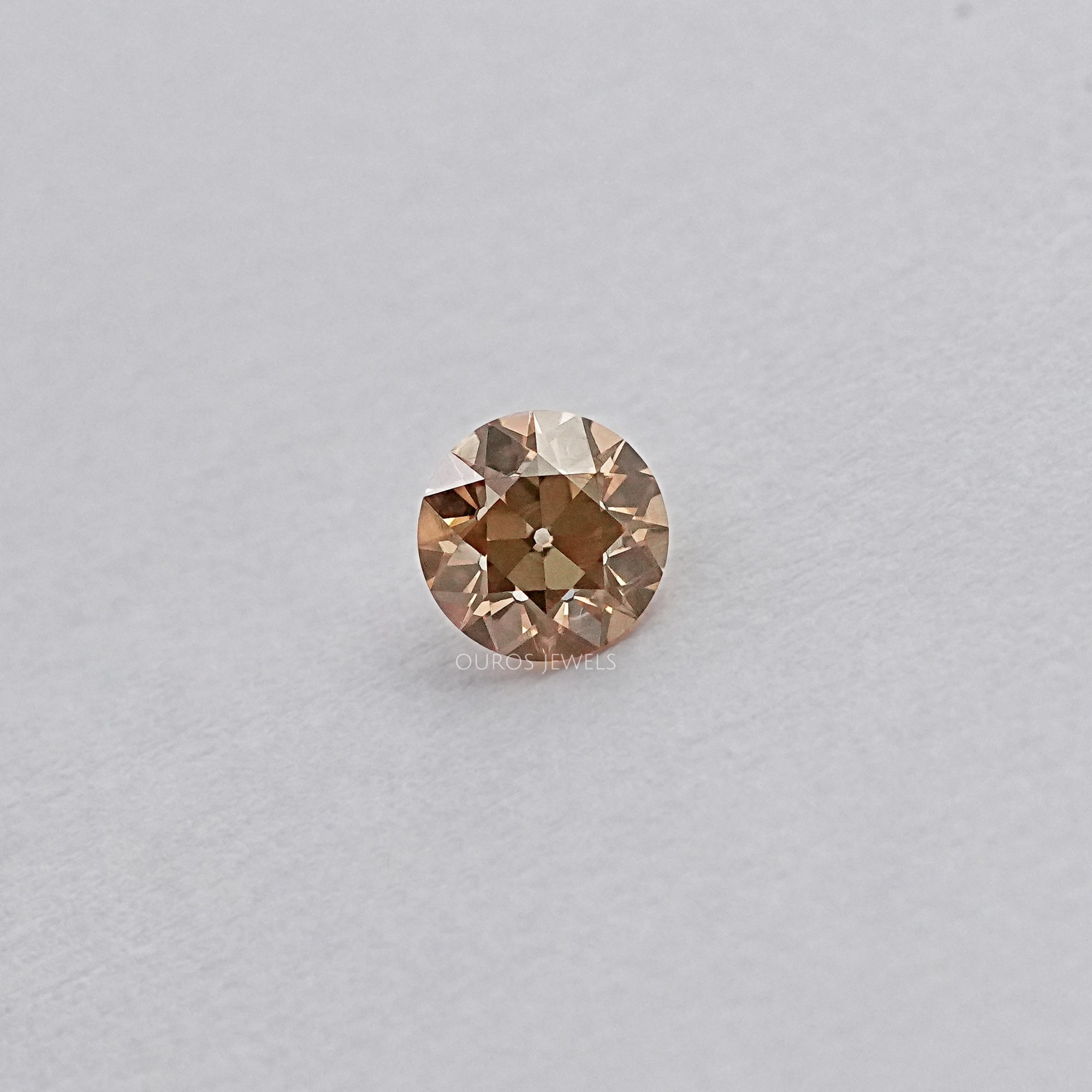 OEC Round Cut Loose Diamond - Champagne Loose