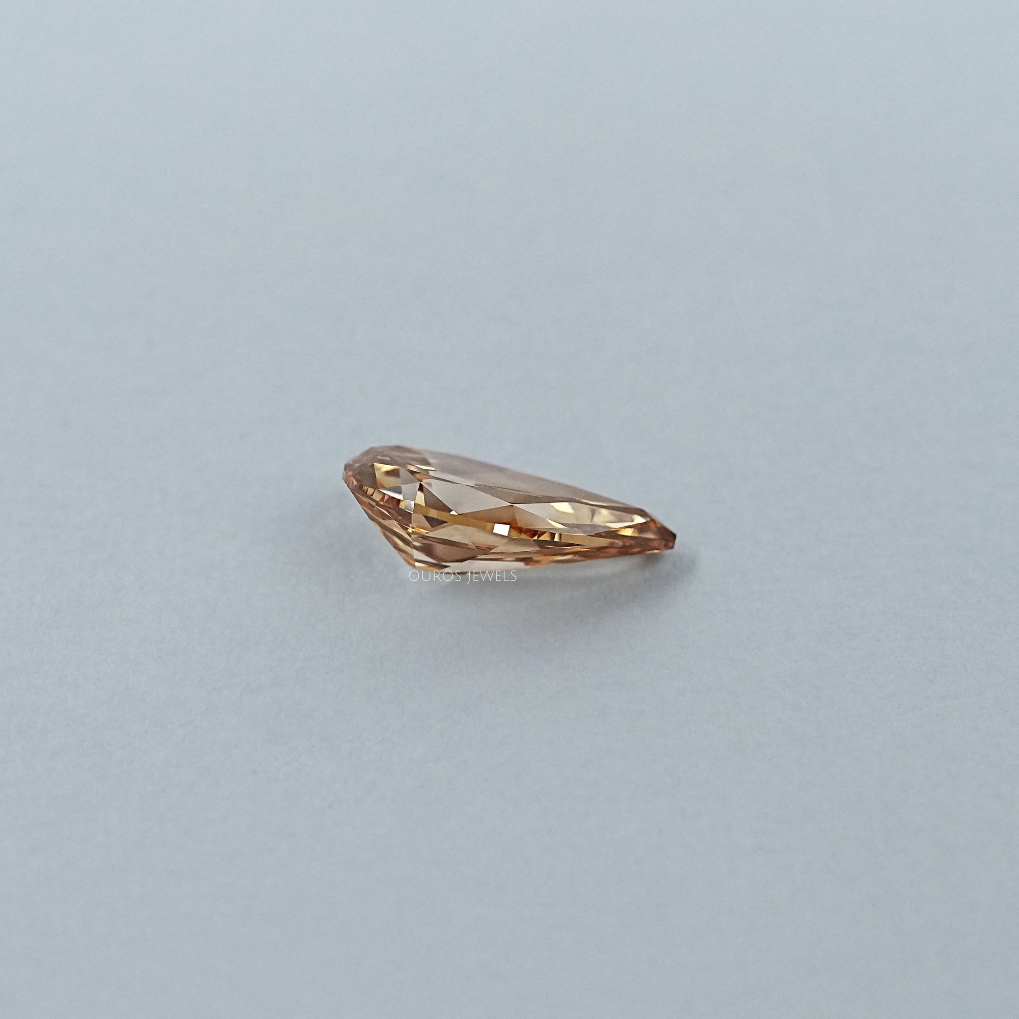 Champagne Old Mine Pear Lab Diamond Loose Loose