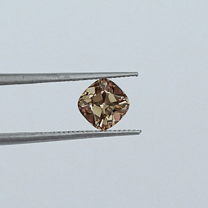 Champagne Square Old Mine Cushion Cut Diamond Loose
