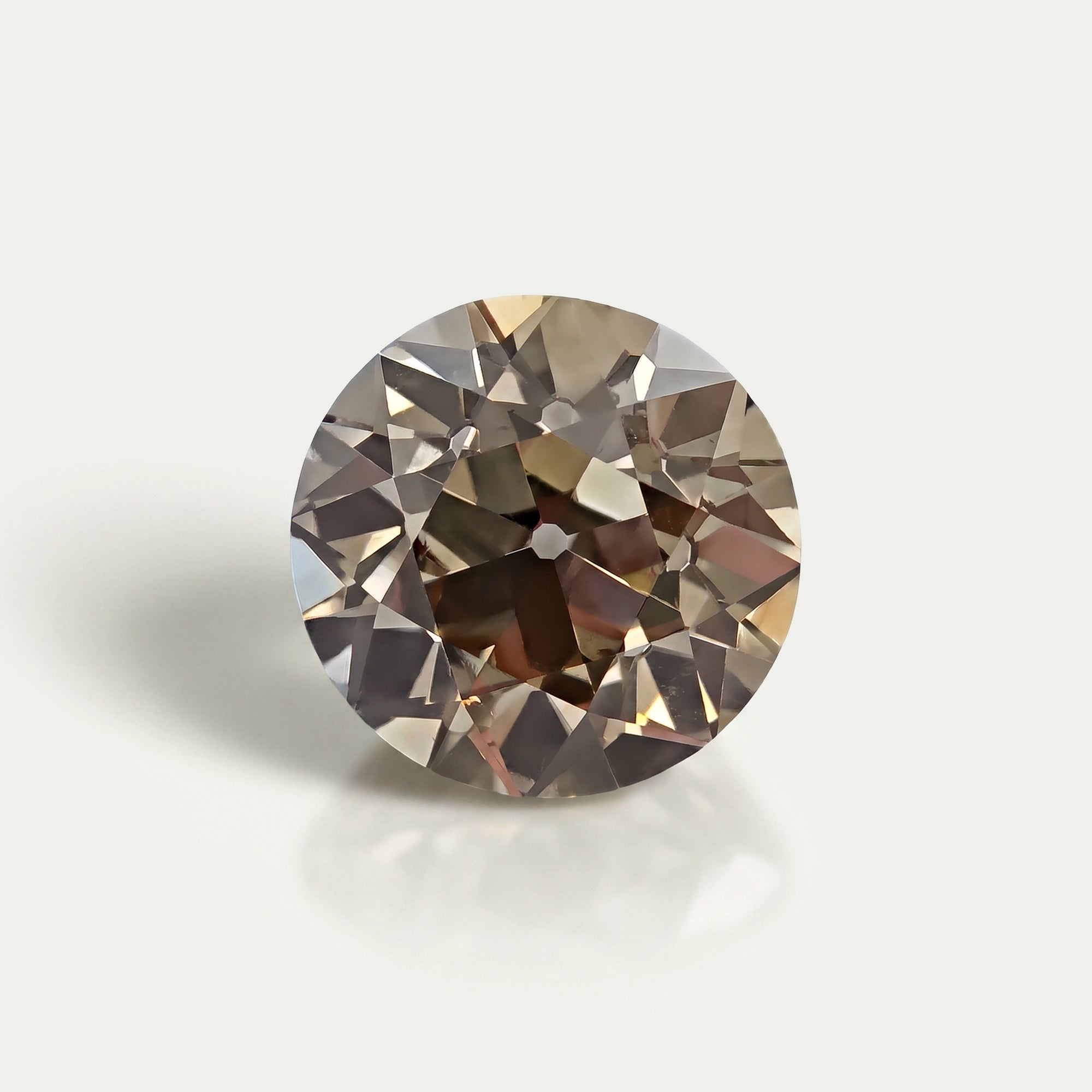 Old European Round Champagne Diamond Loose