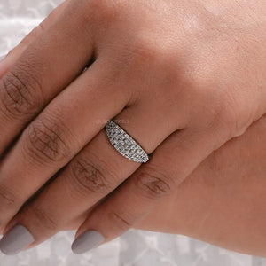 Fancy Brown Round Pave Diamond Ring