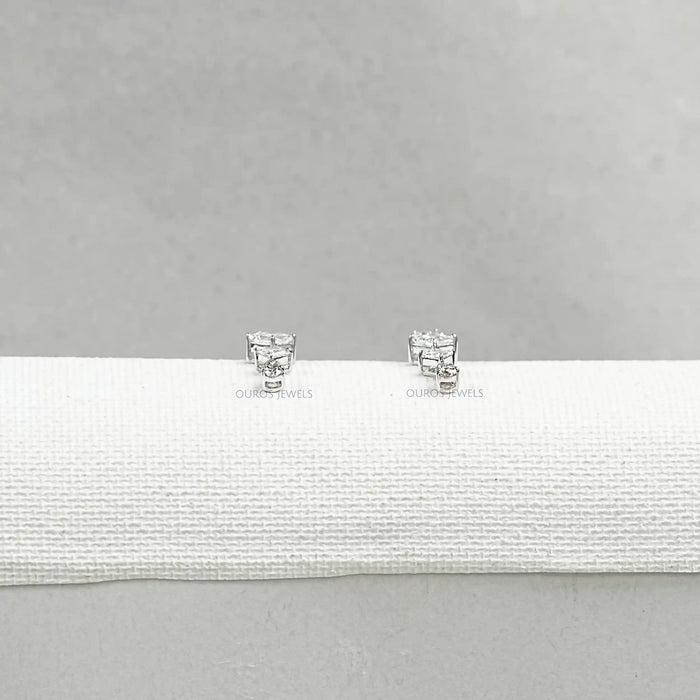 Multi Shape Lab Diamond Drop Earrings