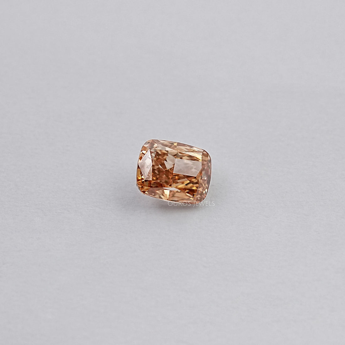 Cushion Cut Lab Diamond Champagne Loose Loose