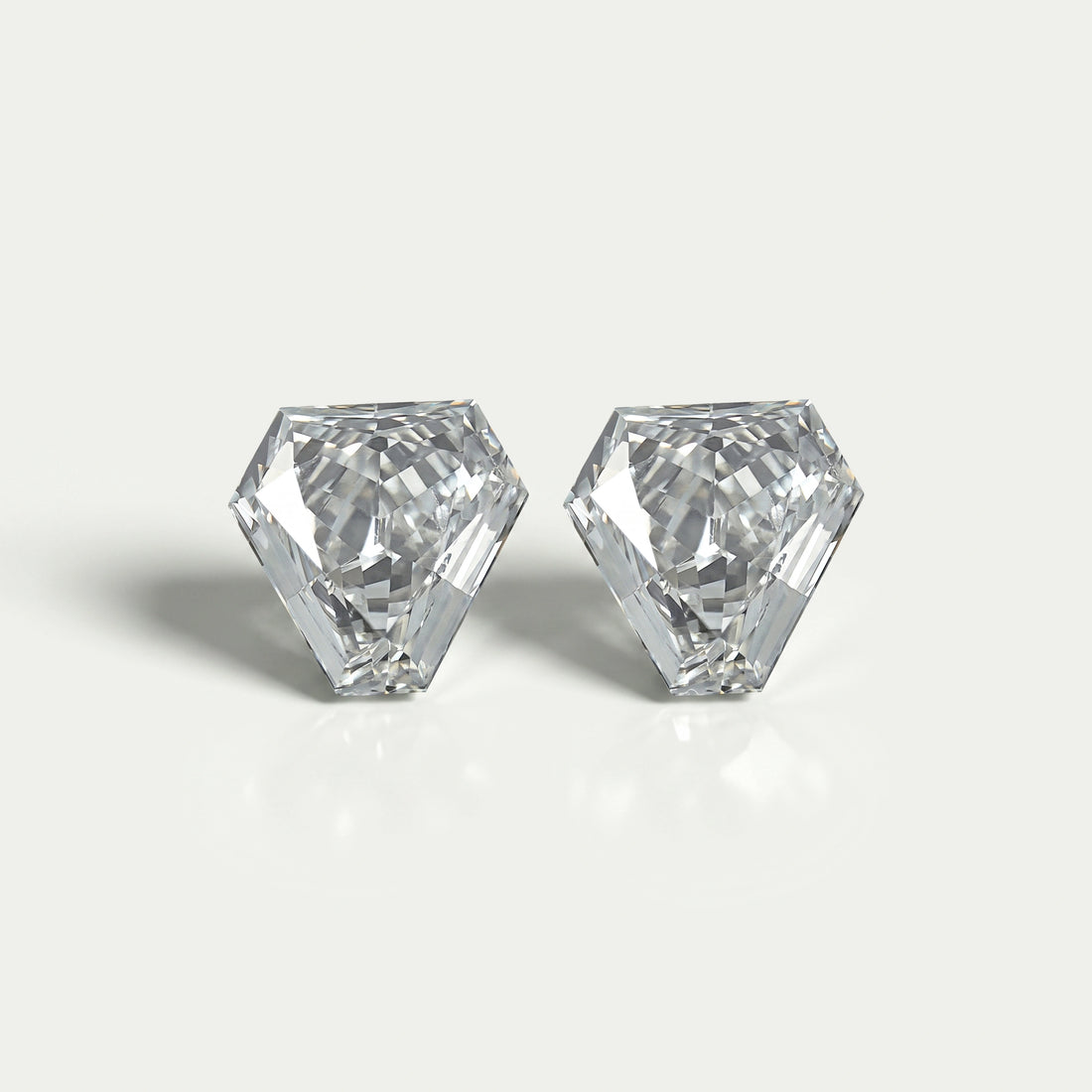 Calf's Head Shape Lab Diamond Pair Loose