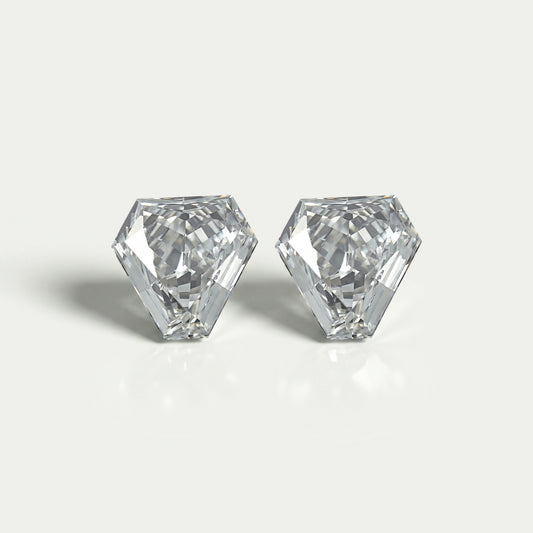 Calf's Head Shape Lab Diamond Pair Loose