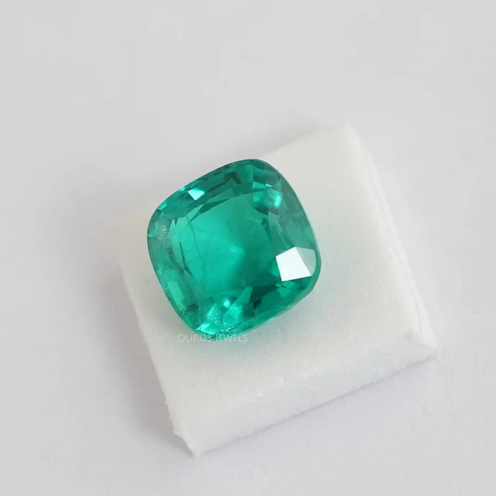 Colombian Emerald Cushion Cut Gemstone