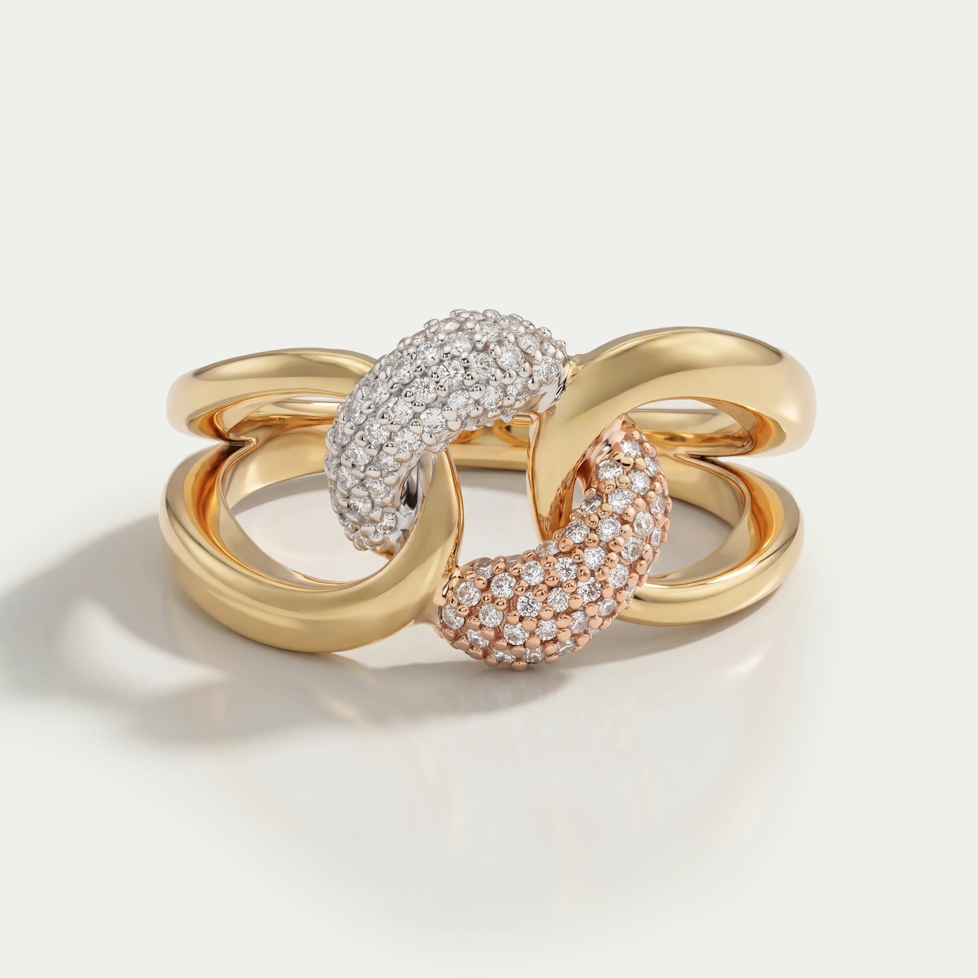 Men's Cuban Link Pave Diamond Ring