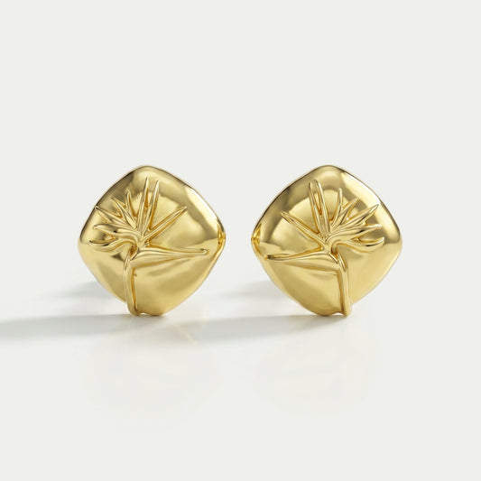 Yellow Gold Cufflink For Men's