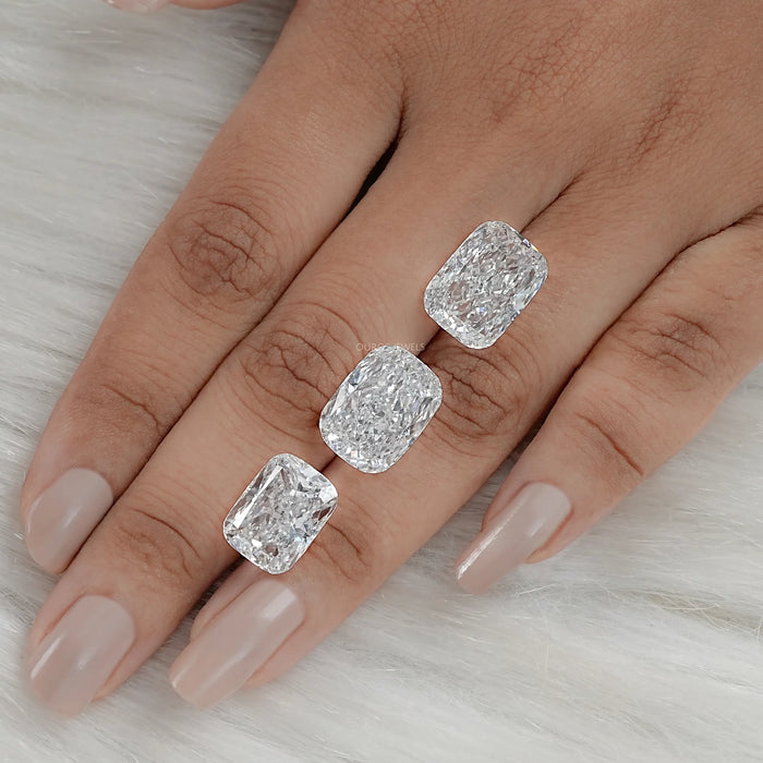 Elongated Cushion Cut Lab Grown Loose Diamond