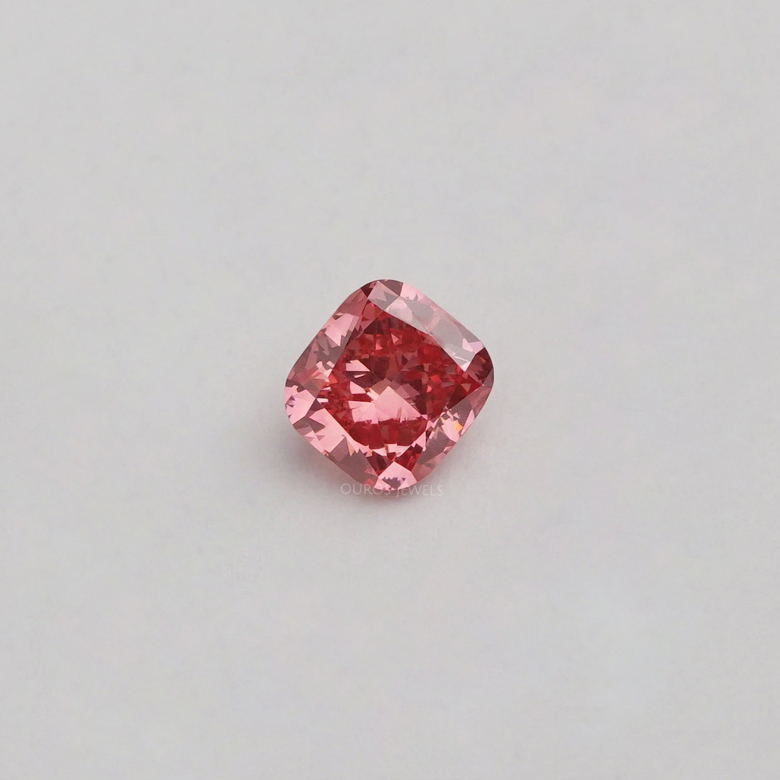 1.10 Carat Pink Cushion Lab Grown Diamond